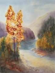 Mary Wainwright -Glowing Twin Aspens.jpg