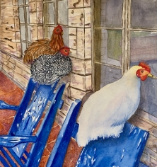 Artist - Sandy Sadler - Peeping Toms: Sarah, Molly and Rosie - Honorable Mention